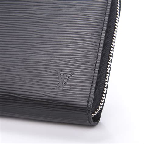 louis vuitton black epi leather wallet|Louis Vuitton small zippy wallet.